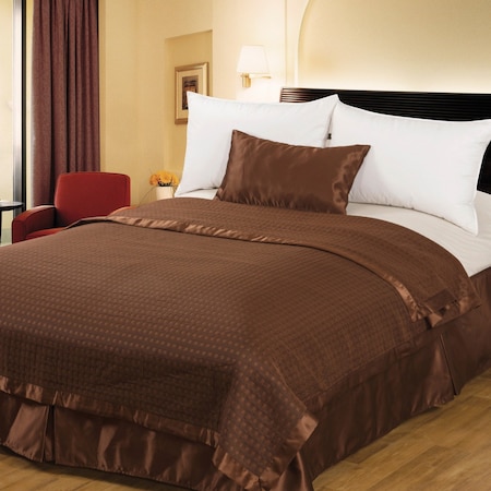 Bed Skirt Kg, Chocolate 14 Drop Size